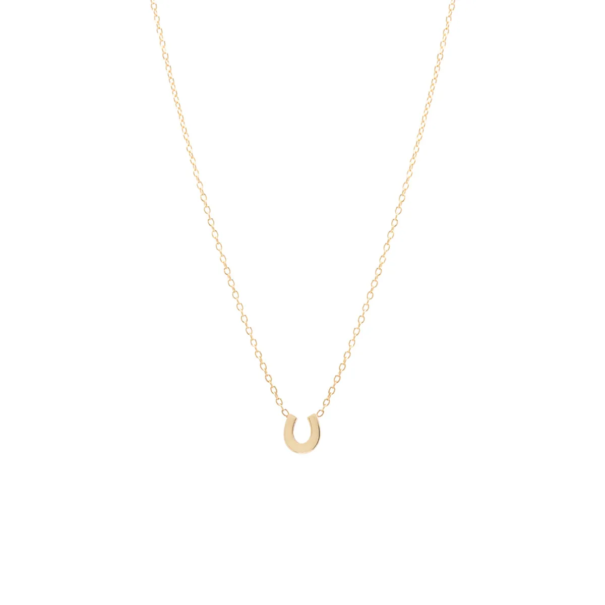 14k Itty Bitty Horseshoe Necklace