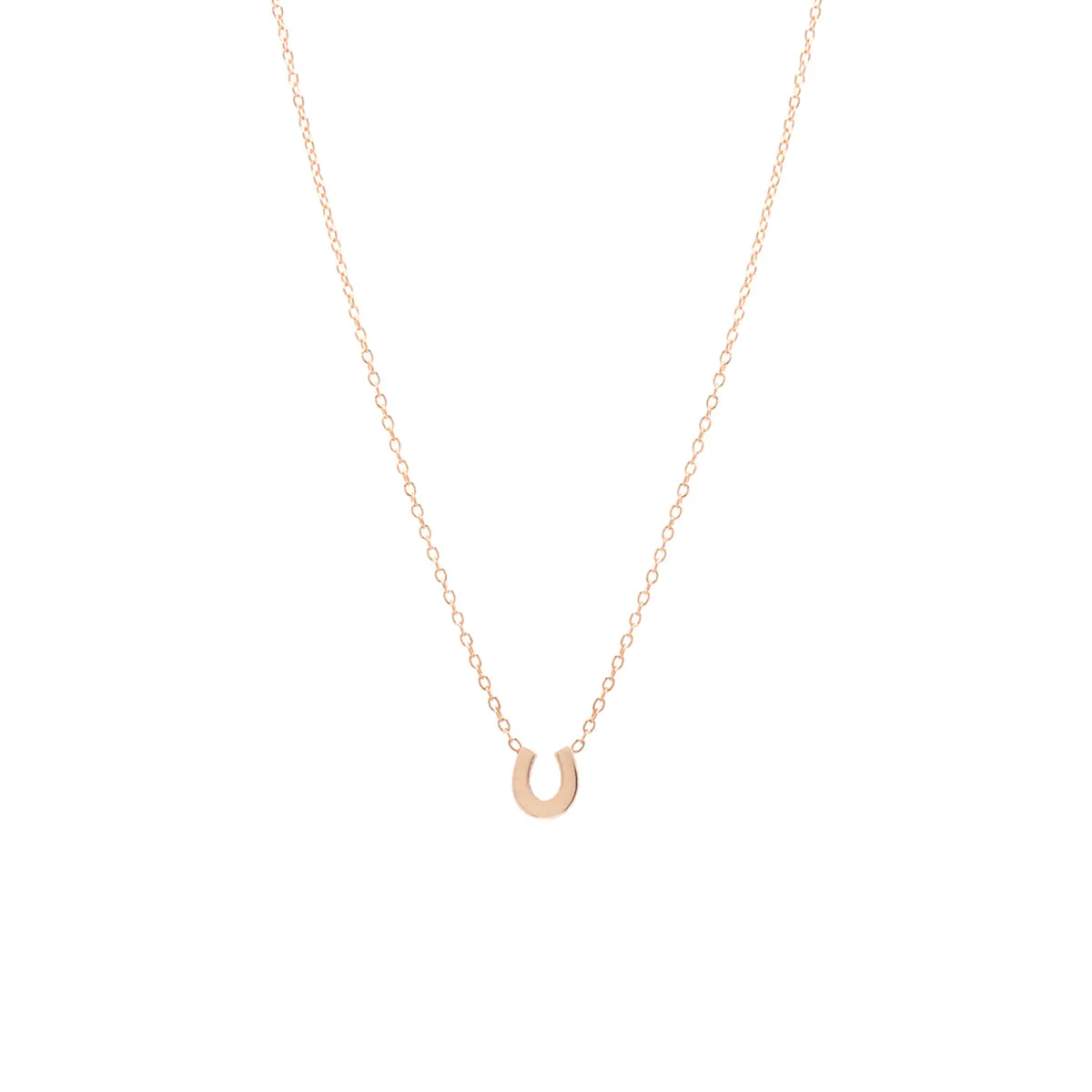 14k Itty Bitty Horseshoe Necklace