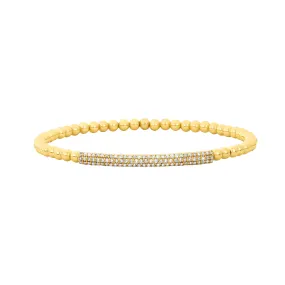 3MM Signature Bracelet with 14K Diamond Bar