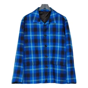 4SDESIGN SHIRT BLAZER-BLUE