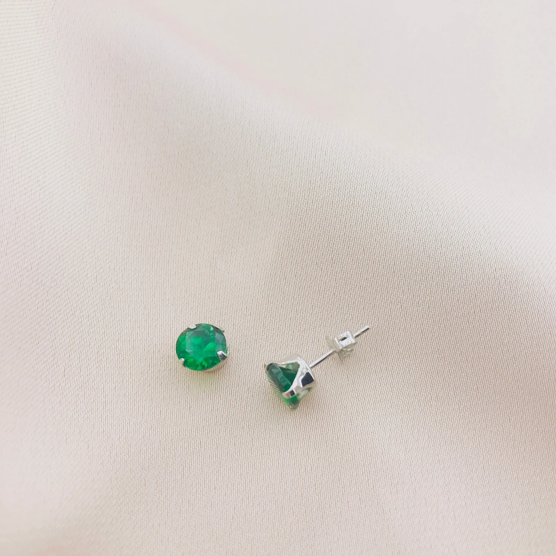 925 Silver CZ Stud Earring