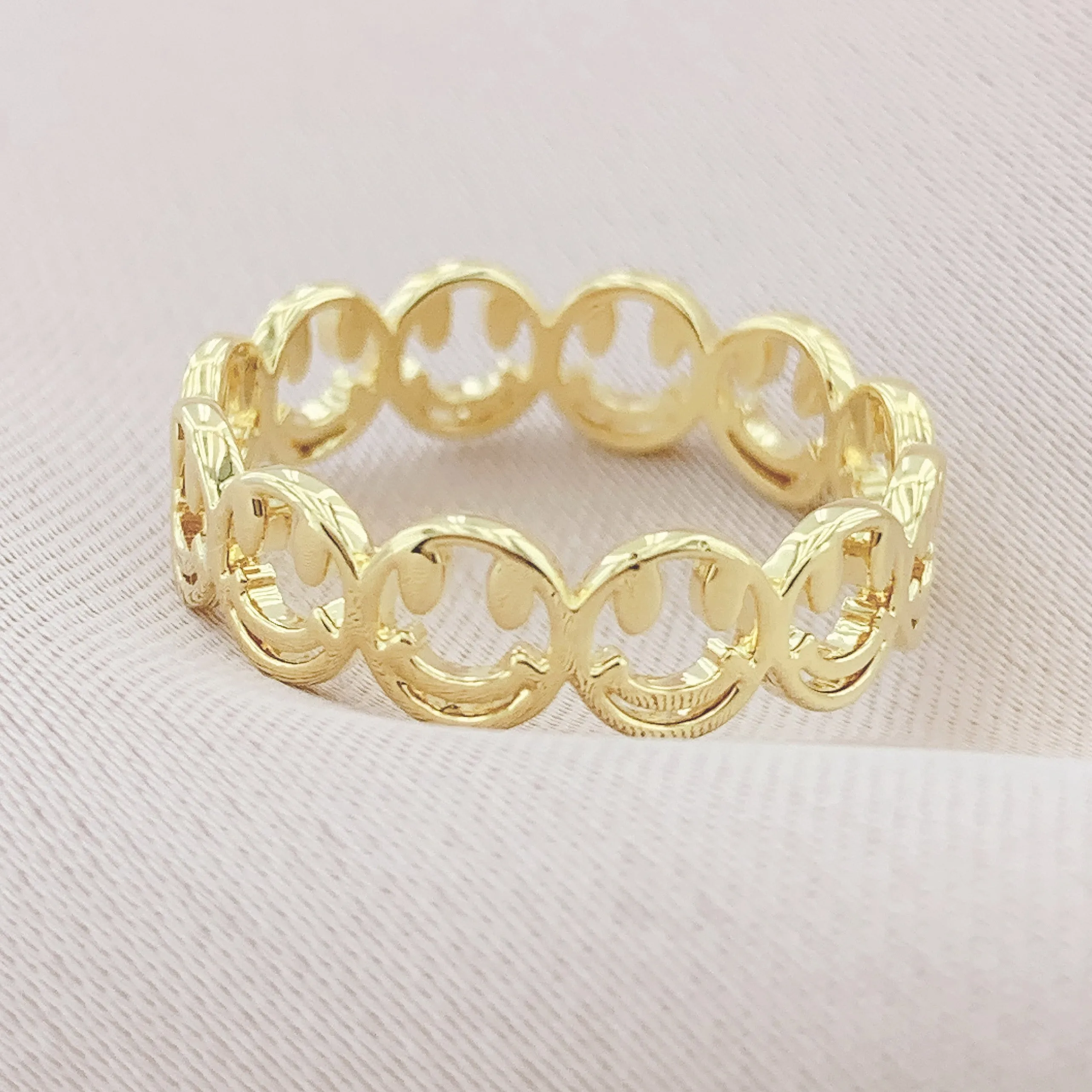 925 Silver Smile Plain Ring