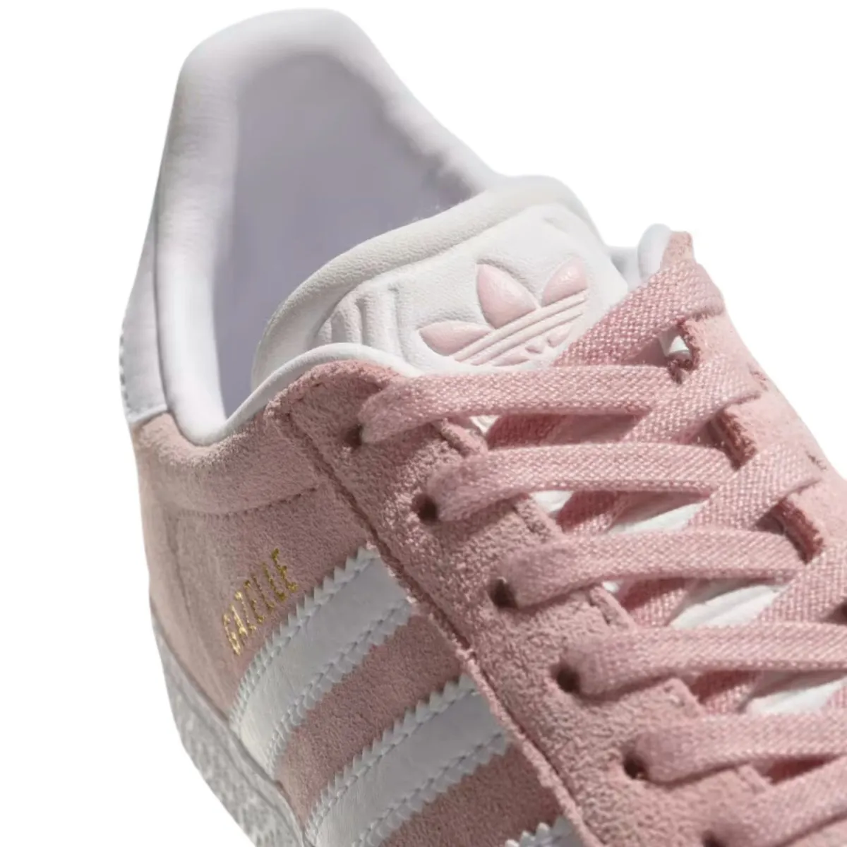 Adidas Girl's Gazelle Icey Pink/Cloud White/Gold Metallic