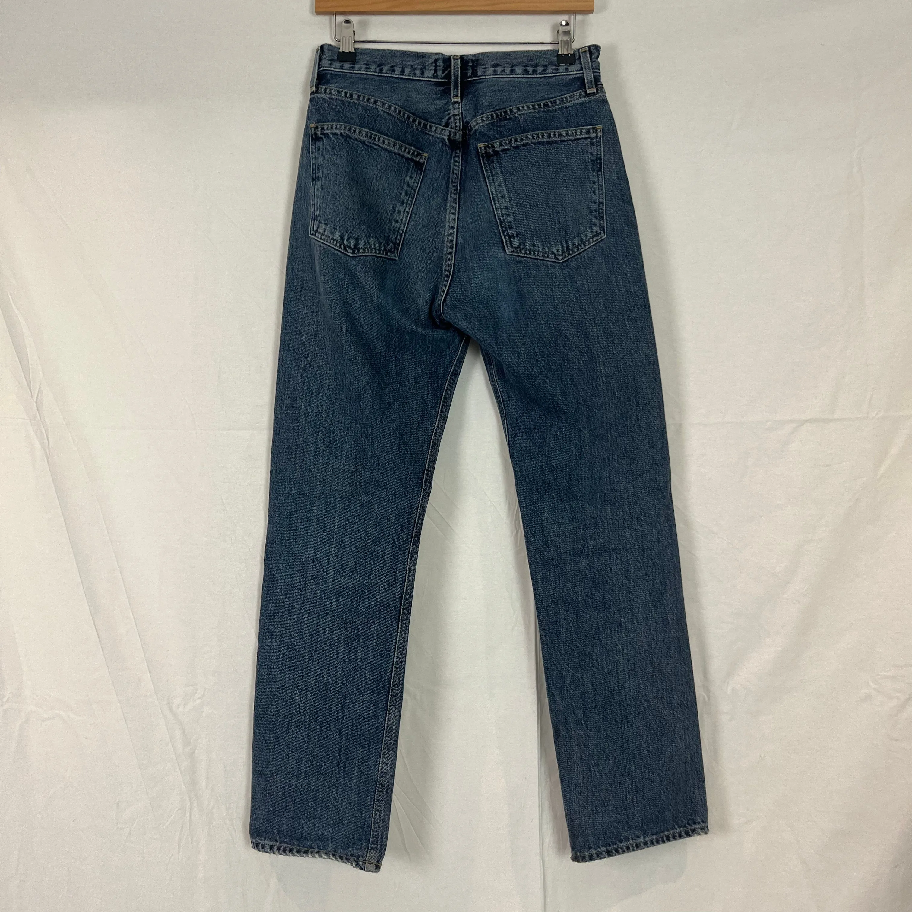 Agolde Mid Wash Straight Leg Jeans XS