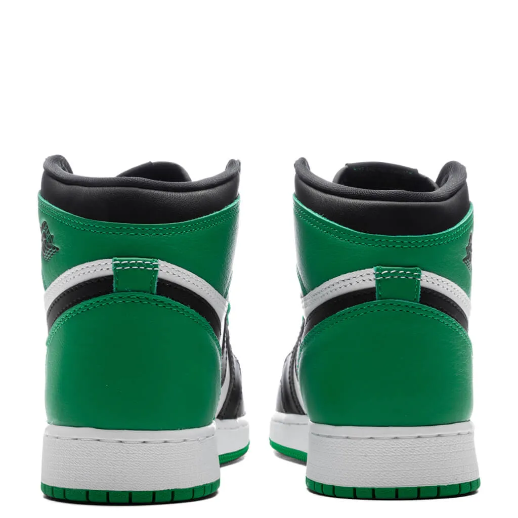 Air 1 Retro High OG (GS) - Black/Lucky Green/White