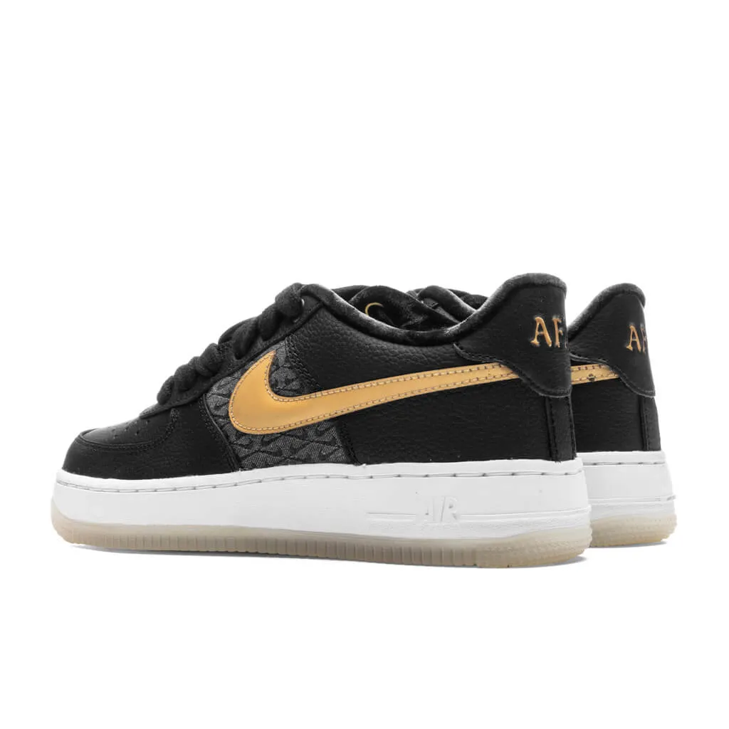 Air Force 1 Low LV8 BG (GS) - Black/Metallic Gold/White