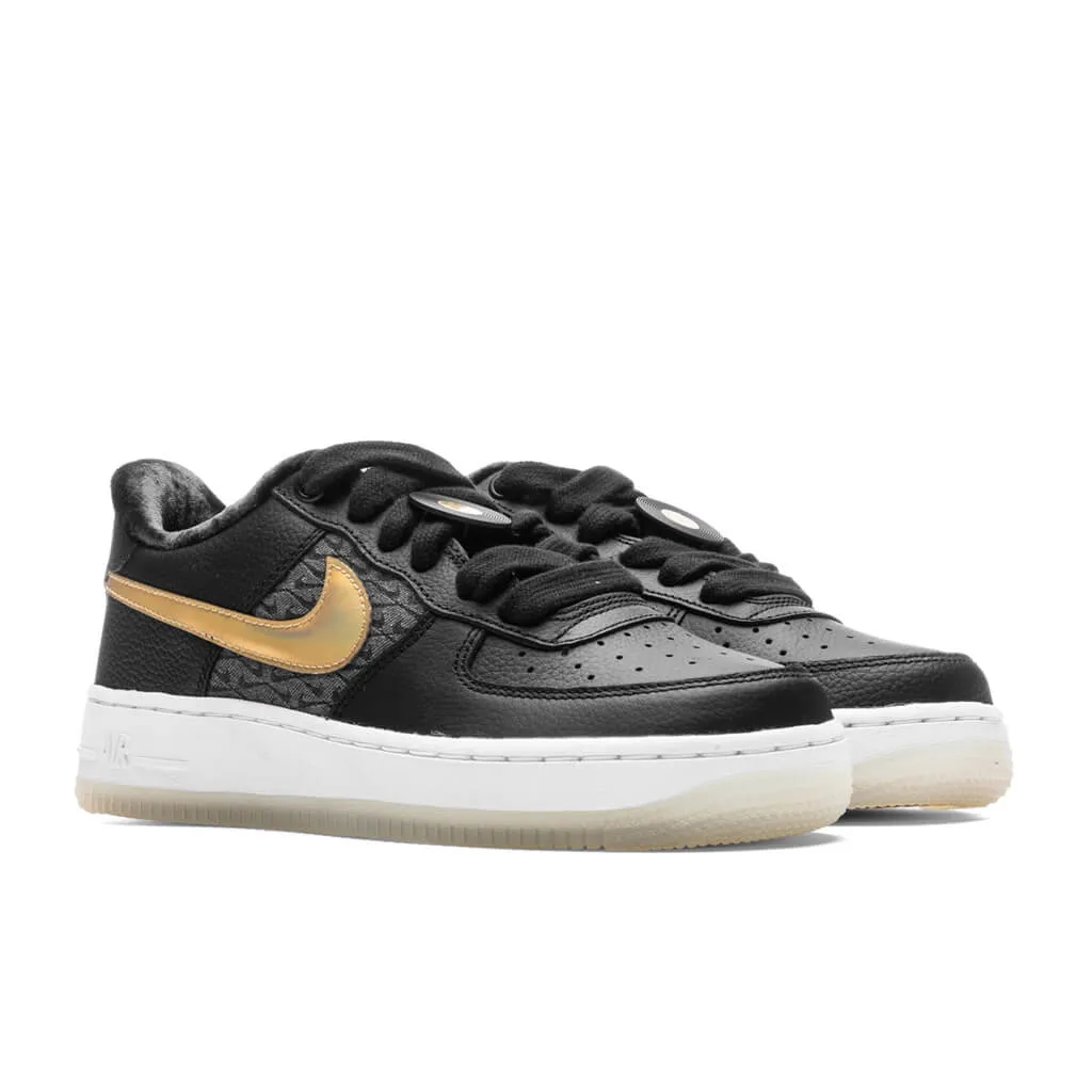 Air Force 1 Low LV8 BG (GS) - Black/Metallic Gold/White