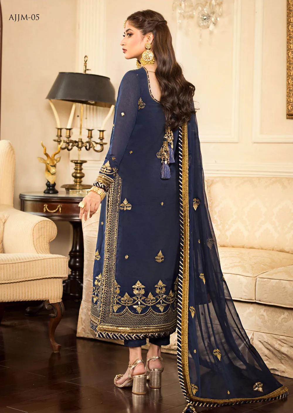 AJJM-05 Unstitched Jhilmil by Asim Jofa