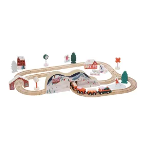 Alpine Express Wooden Toy Train Set