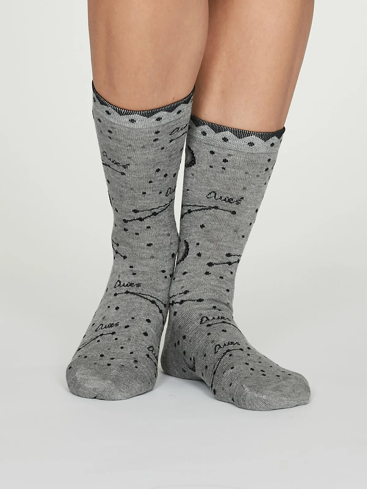 Aries Zodiac Bamboo Organic Cotton Horoscope Star Sign Socks