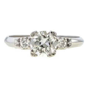 Art Deco Engagement Ring, RBC 0.62ct.