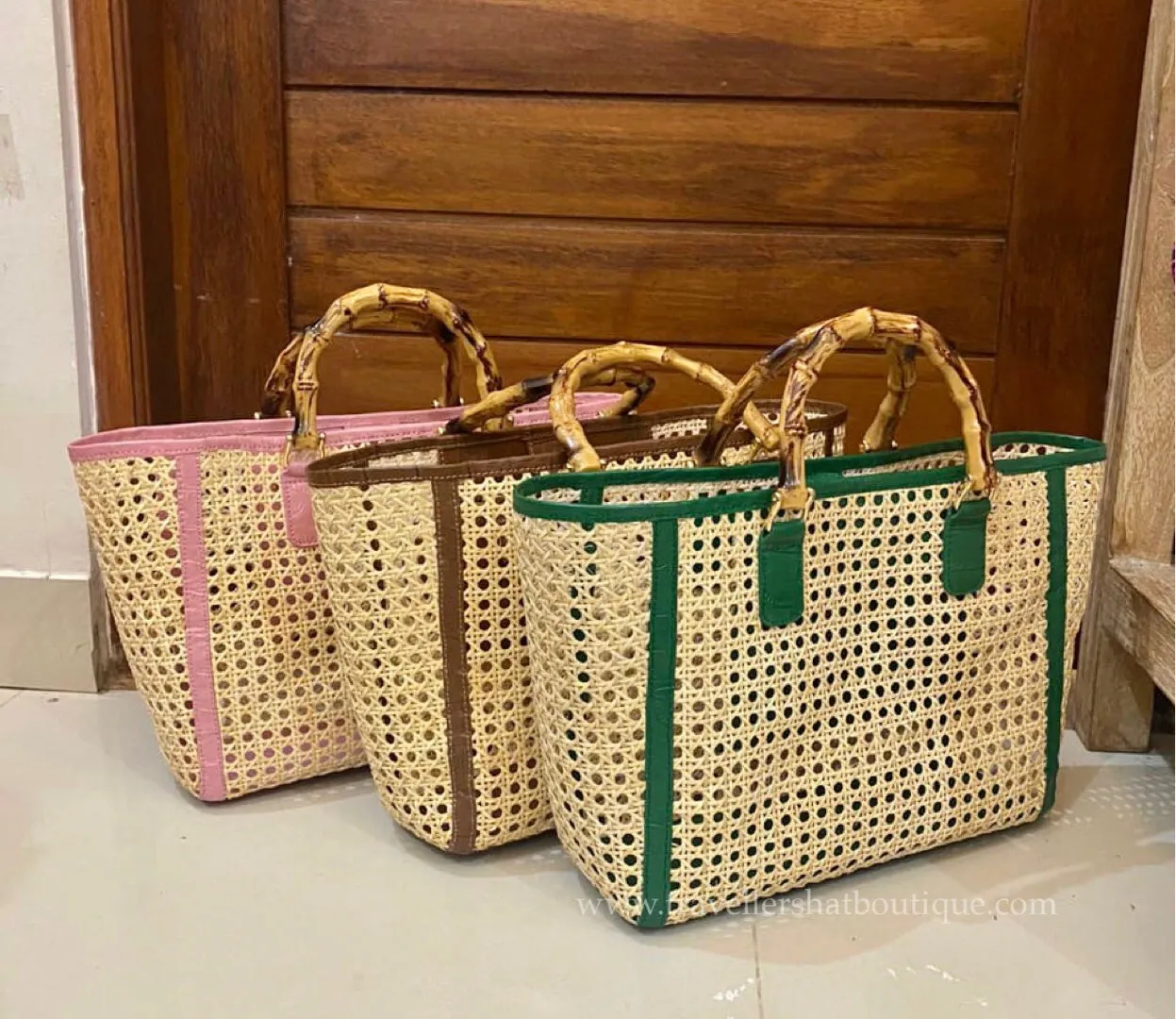 Bamboo Leather Tote