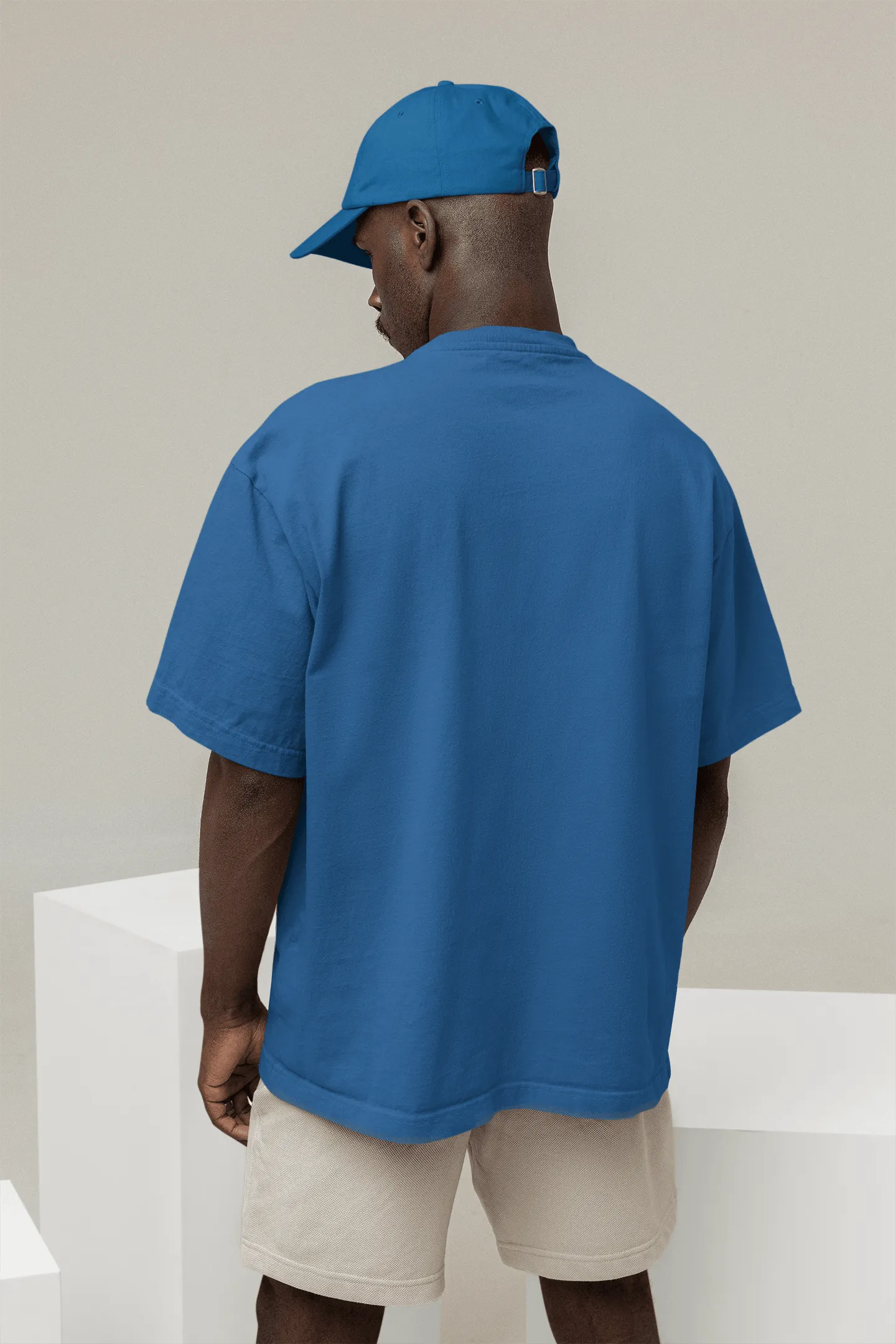 Basic Oversized T-shirt - Blue