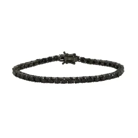 Black Stones Tennis Bracelet