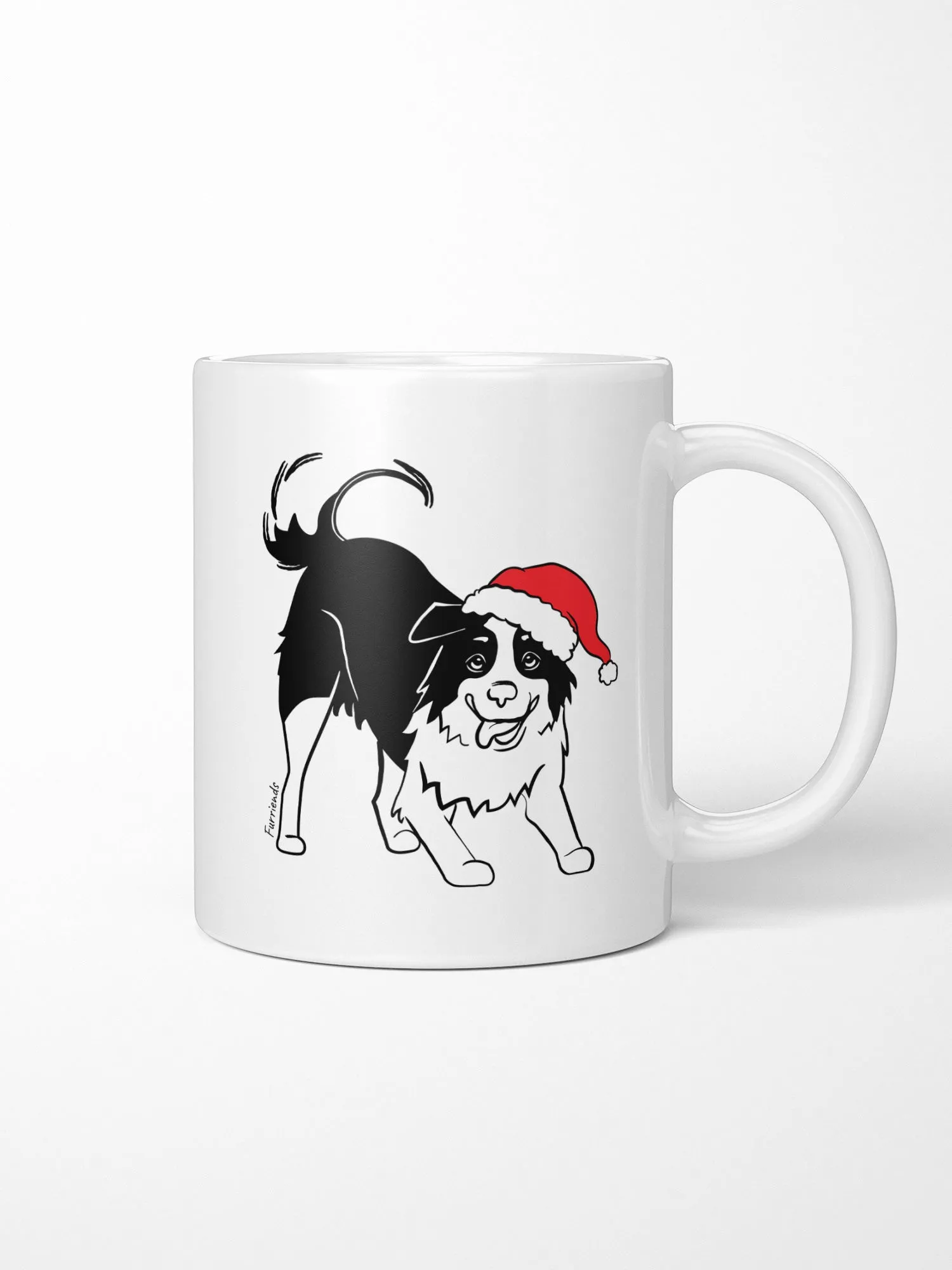 Border Collie Christmas Edition Ceramic Mug