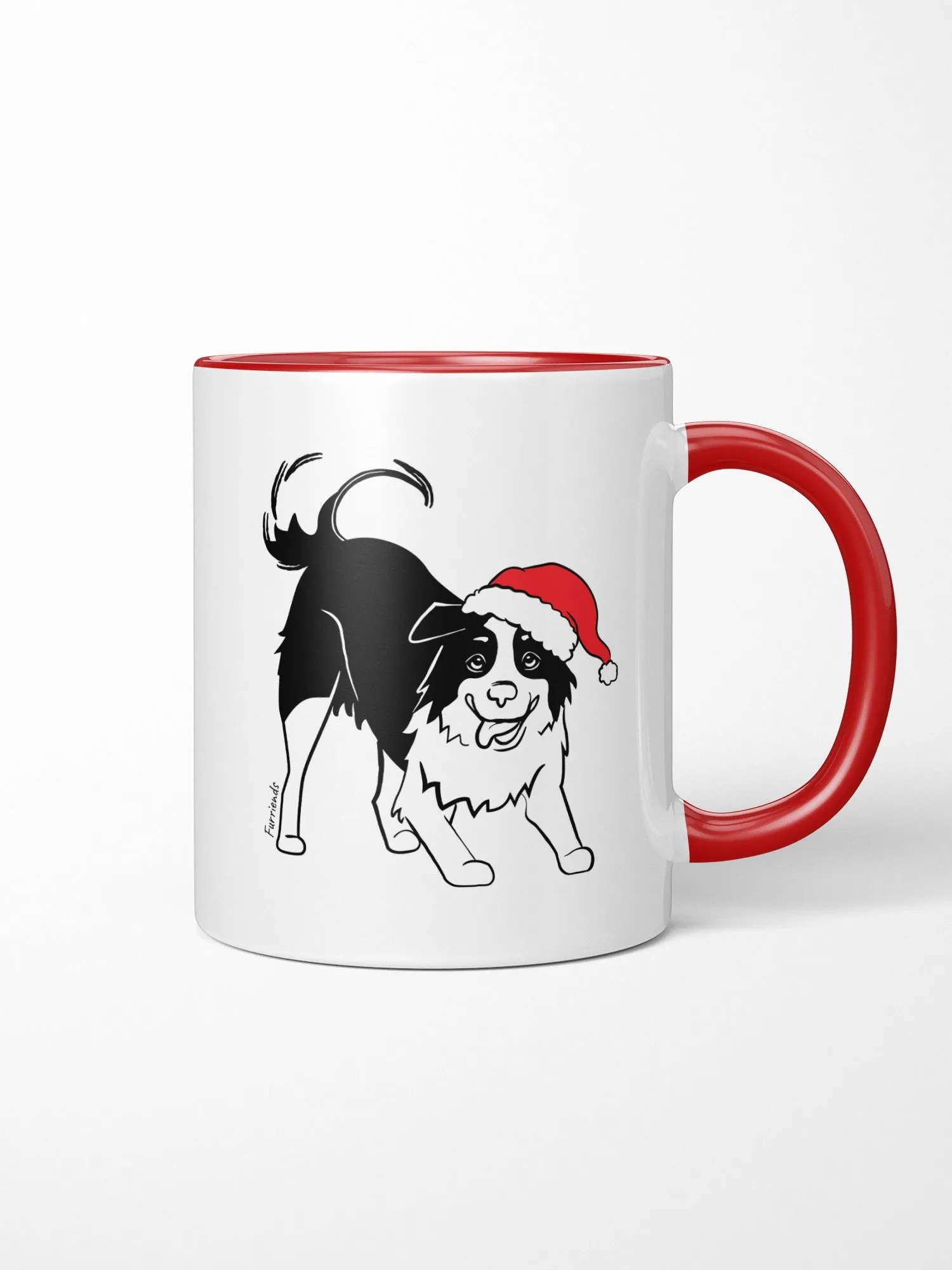 Border Collie Christmas Edition Ceramic Mug