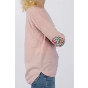 Bow & Arrow Swing Jumper With Patches - Pale Pink