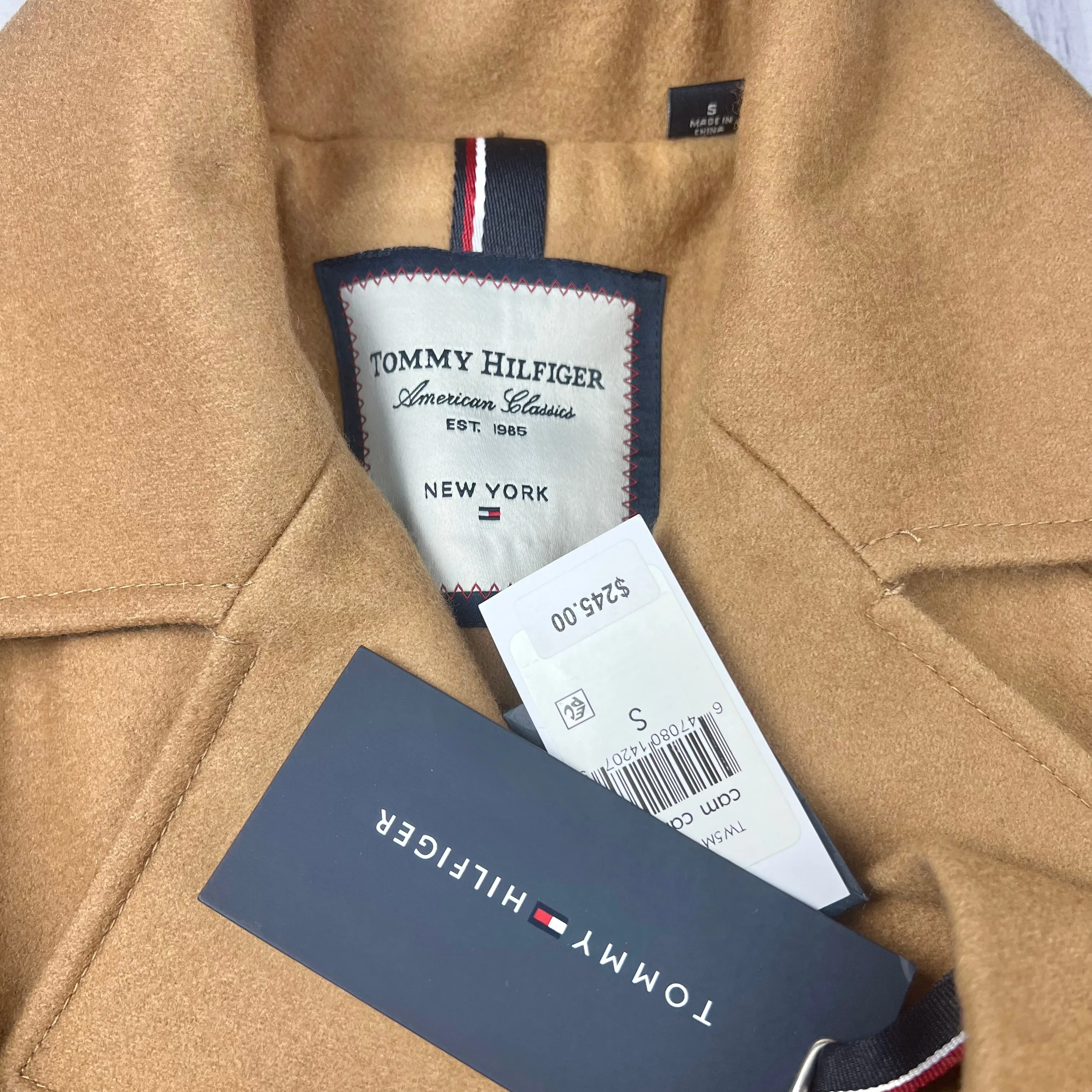 Brown Coat Parka By Tommy Hilfiger, Size: S