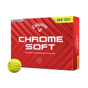 Callaway Chrome Soft 360 Triple Track Yellow Dozen