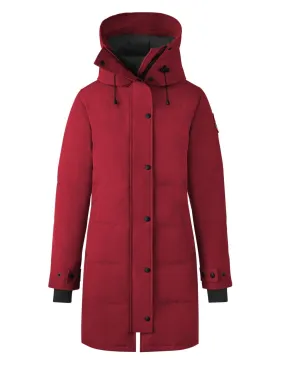 Canada Goose Shelburne red parka coat