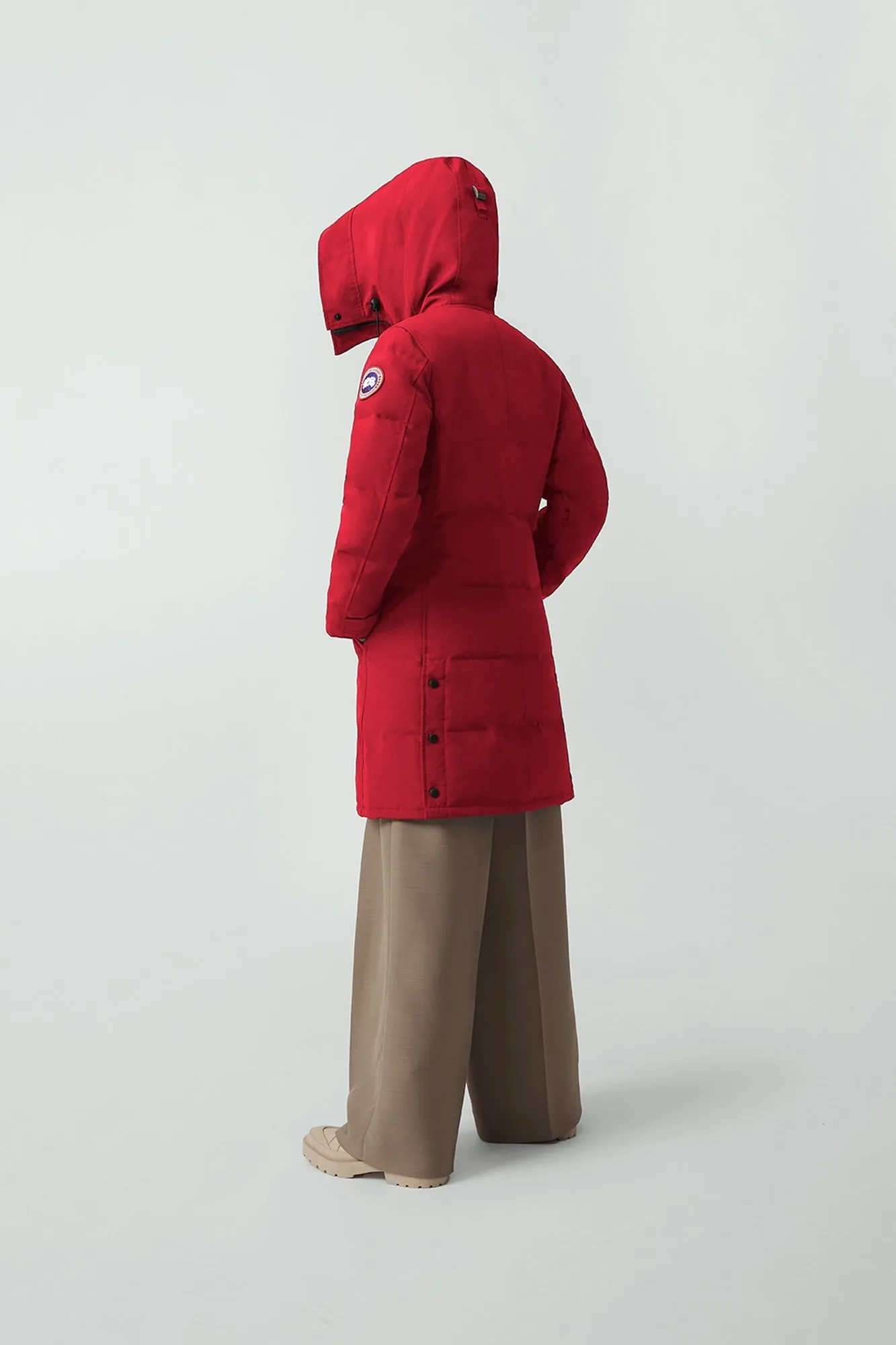 Canada Goose Shelburne red parka coat