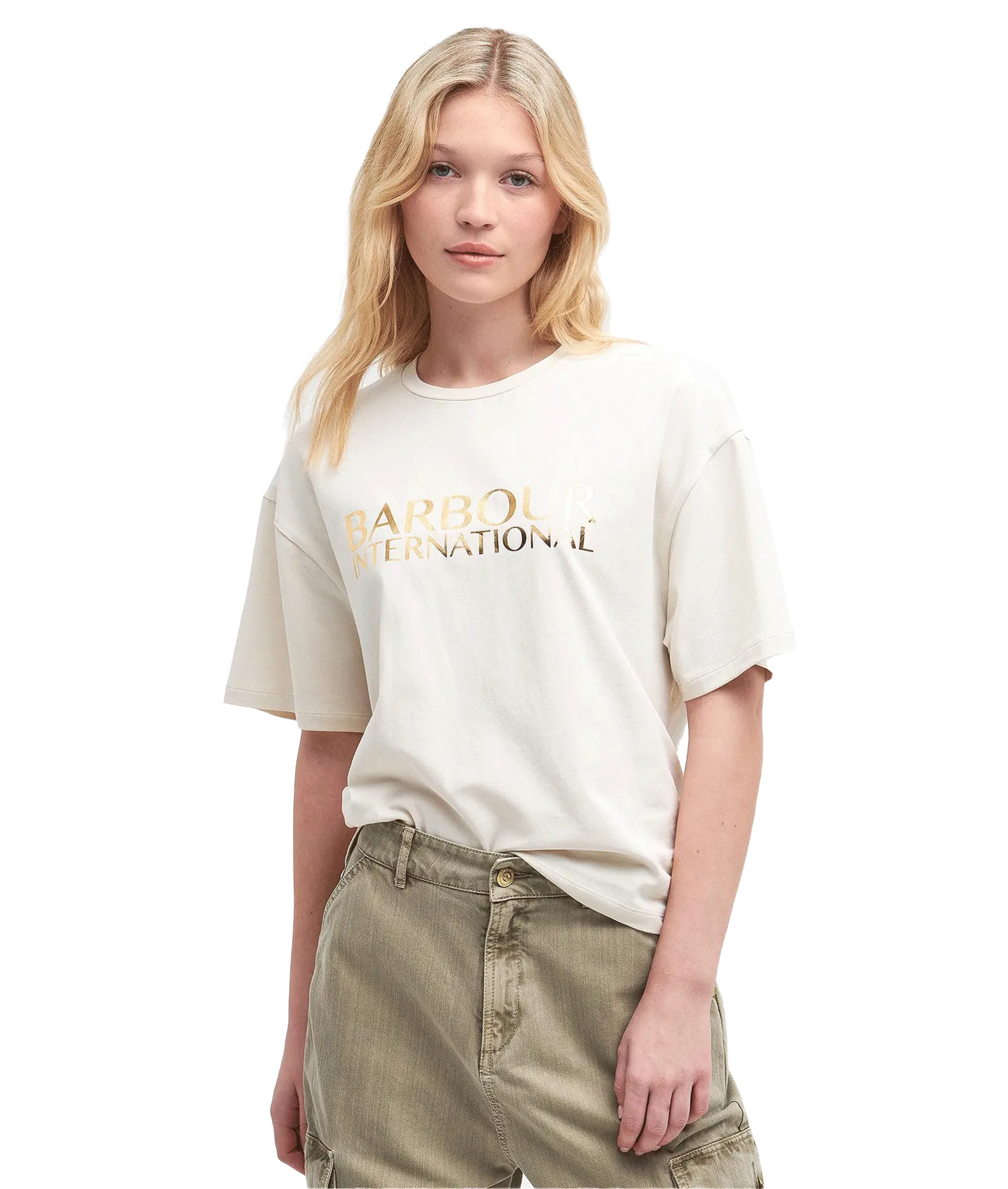 Carla Logo T-Shirt - Cream