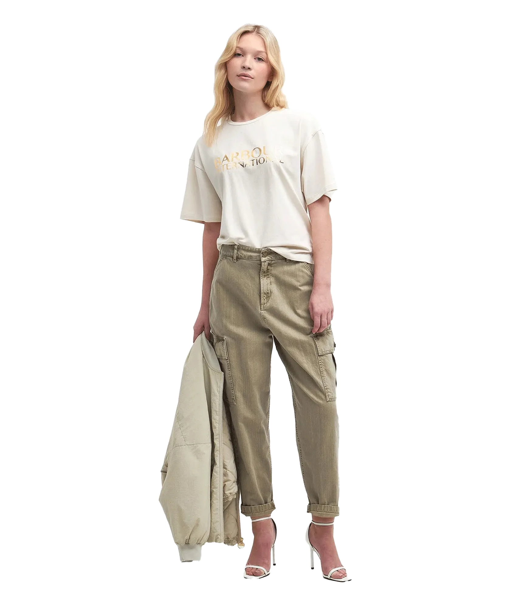 Carla Logo T-Shirt - Cream