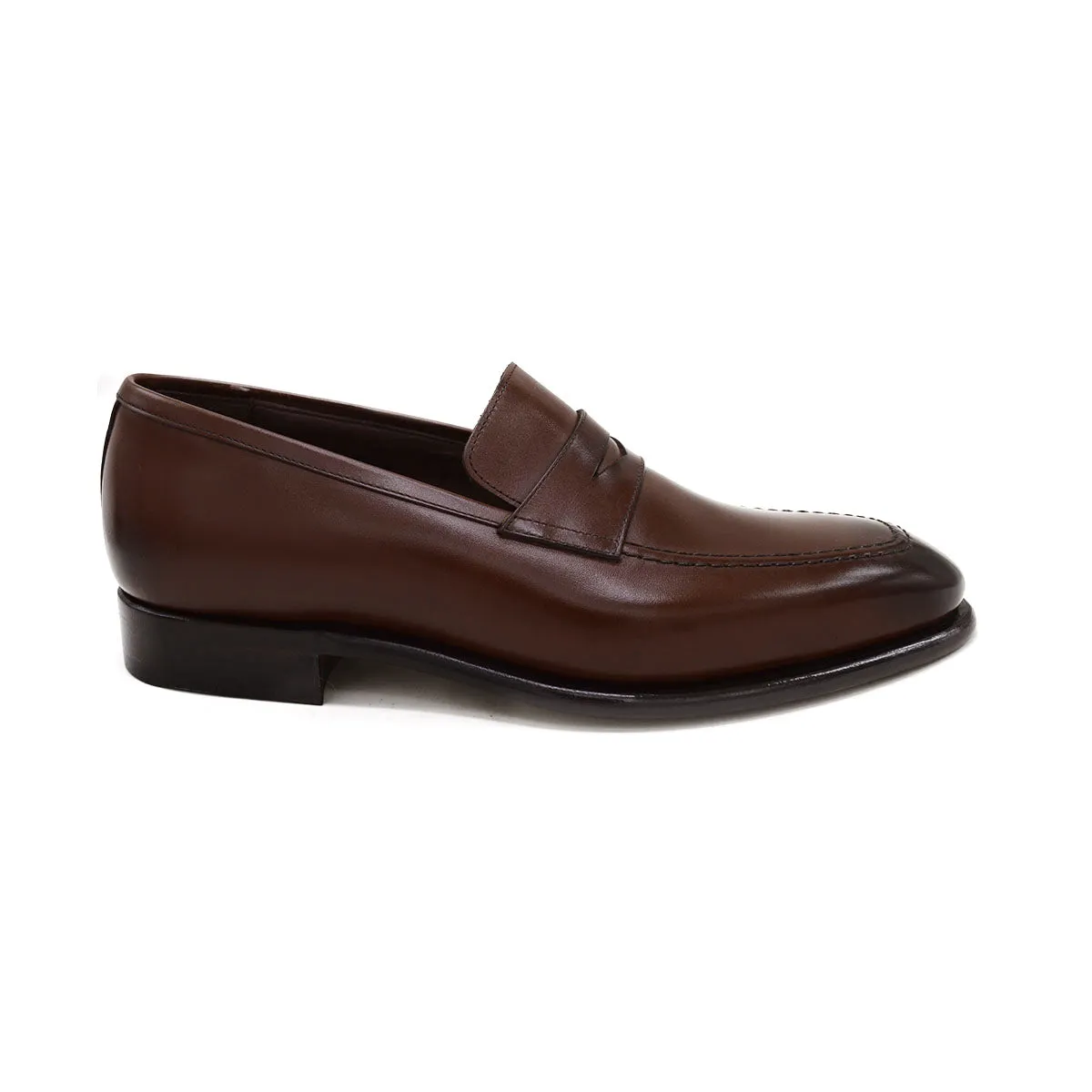 Carlos Santos Penny Loafer (9924)- Dark Brown