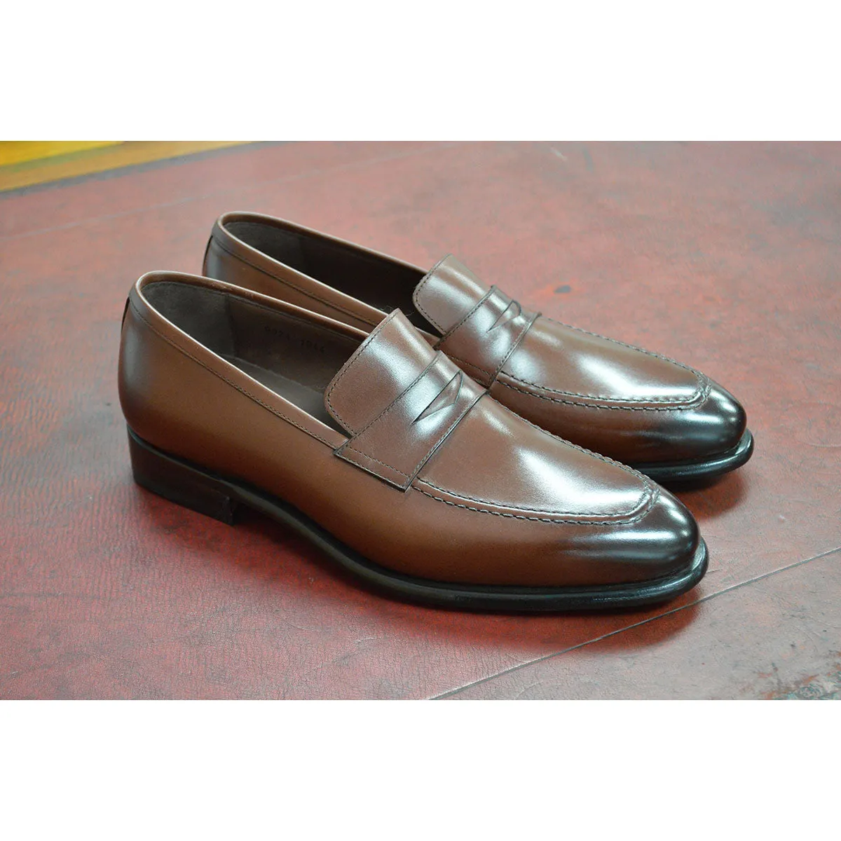 Carlos Santos Penny Loafer (9924)- Dark Brown