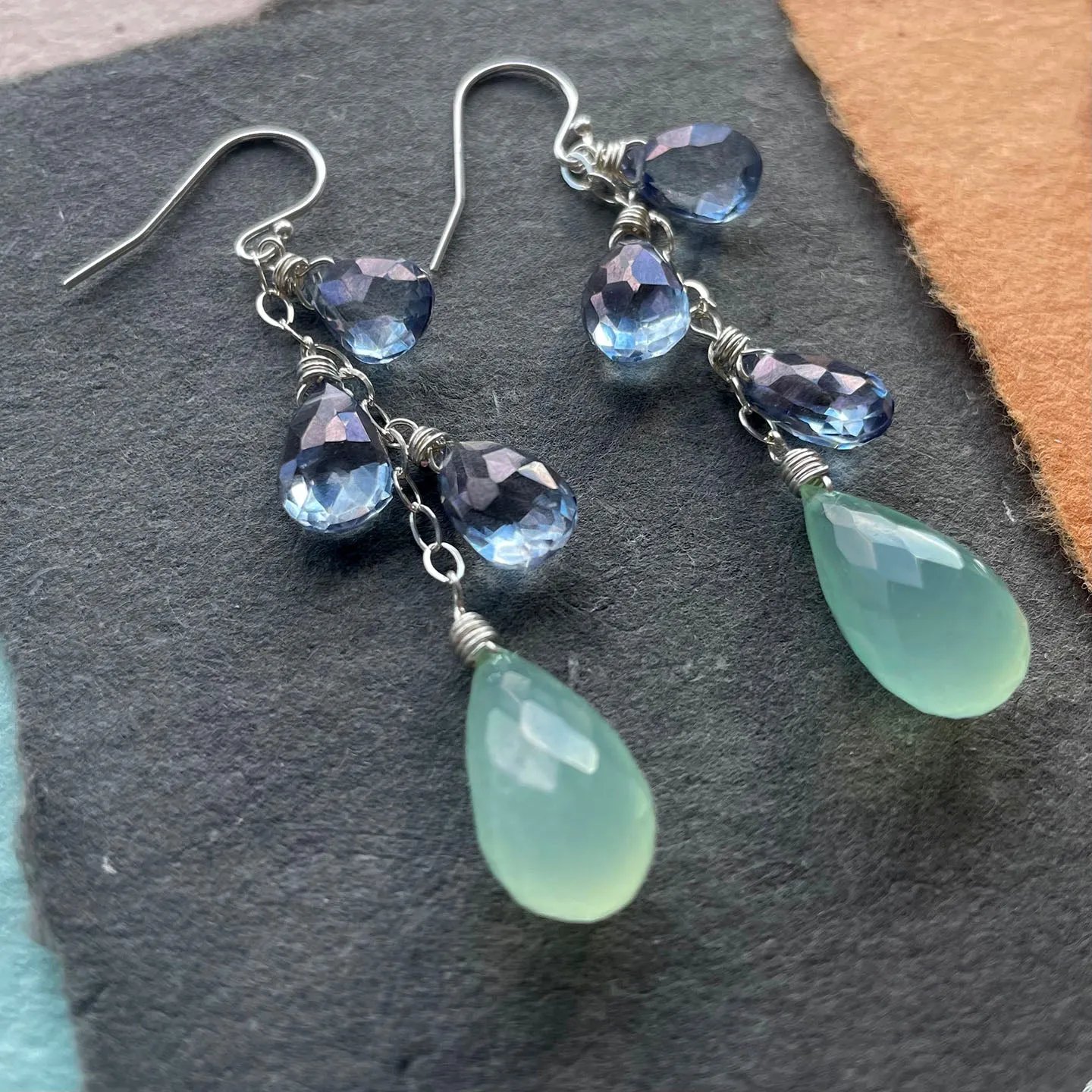 Chalcedony Sparkler Earrings