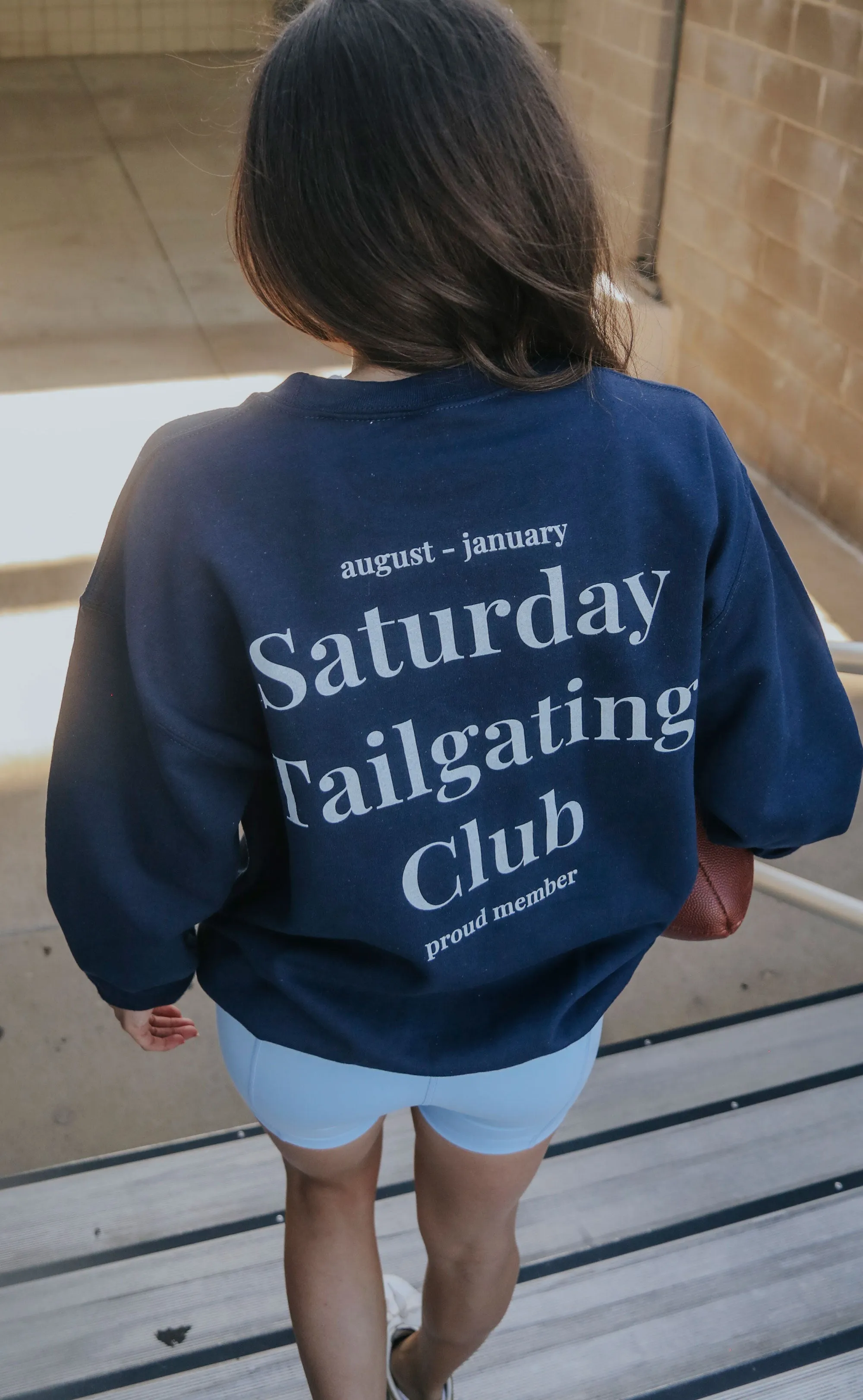 charlie southern: saturday tailgating club sweatshirt - navy