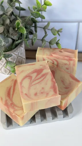 Cherry Lemon -4.5 oz Bar of Soap- Natural Fragrance Cherry, Lemon Essential oil