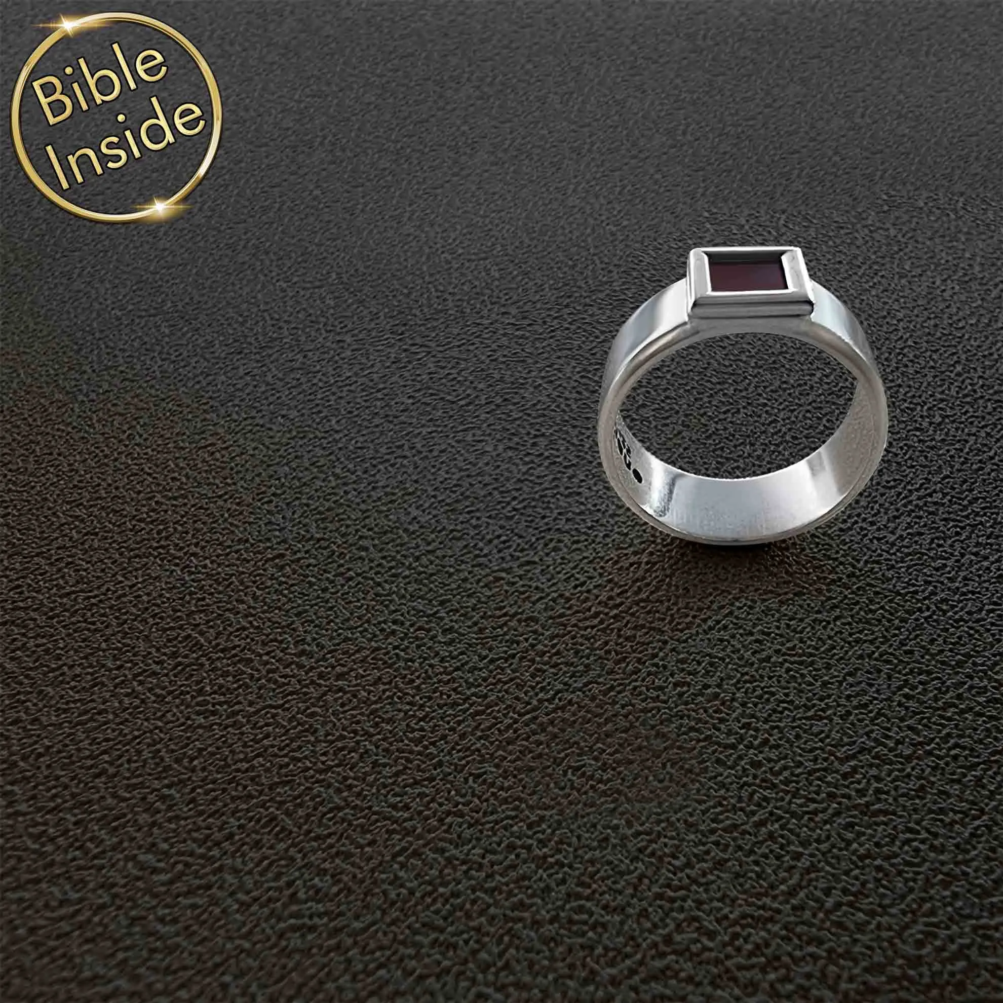 Christian Ring with Nano Bible - Heracles Design