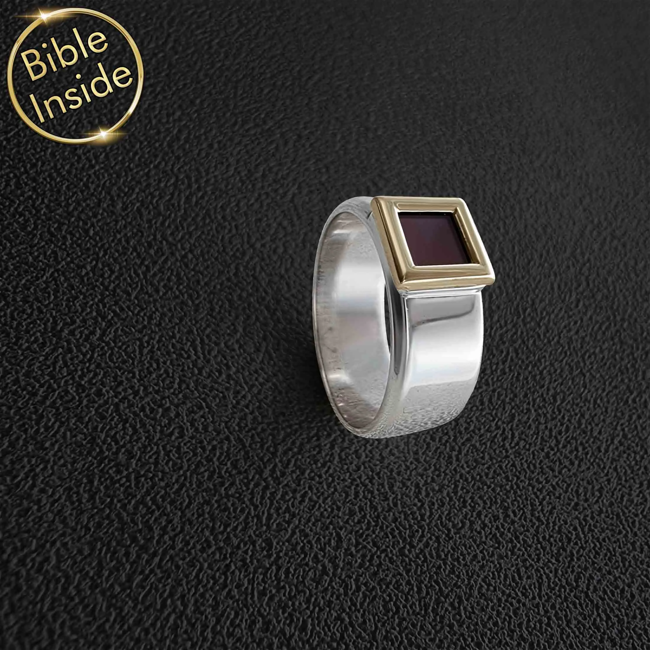 Christian Ring with Nano Bible - Heracles Design