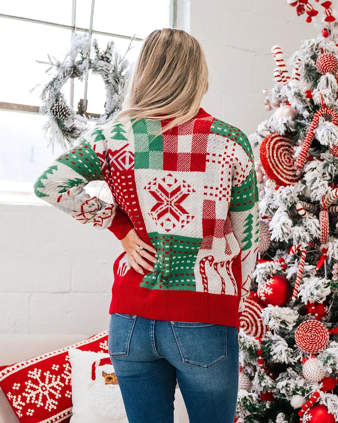 Christmas Patchwork Sweater FINAL SALE