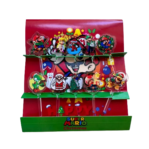 Christmas Super Mario Acrylic Food Pick