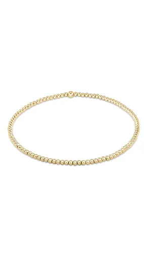 CLASSIC GOLD 2MM BEAD BRACELET