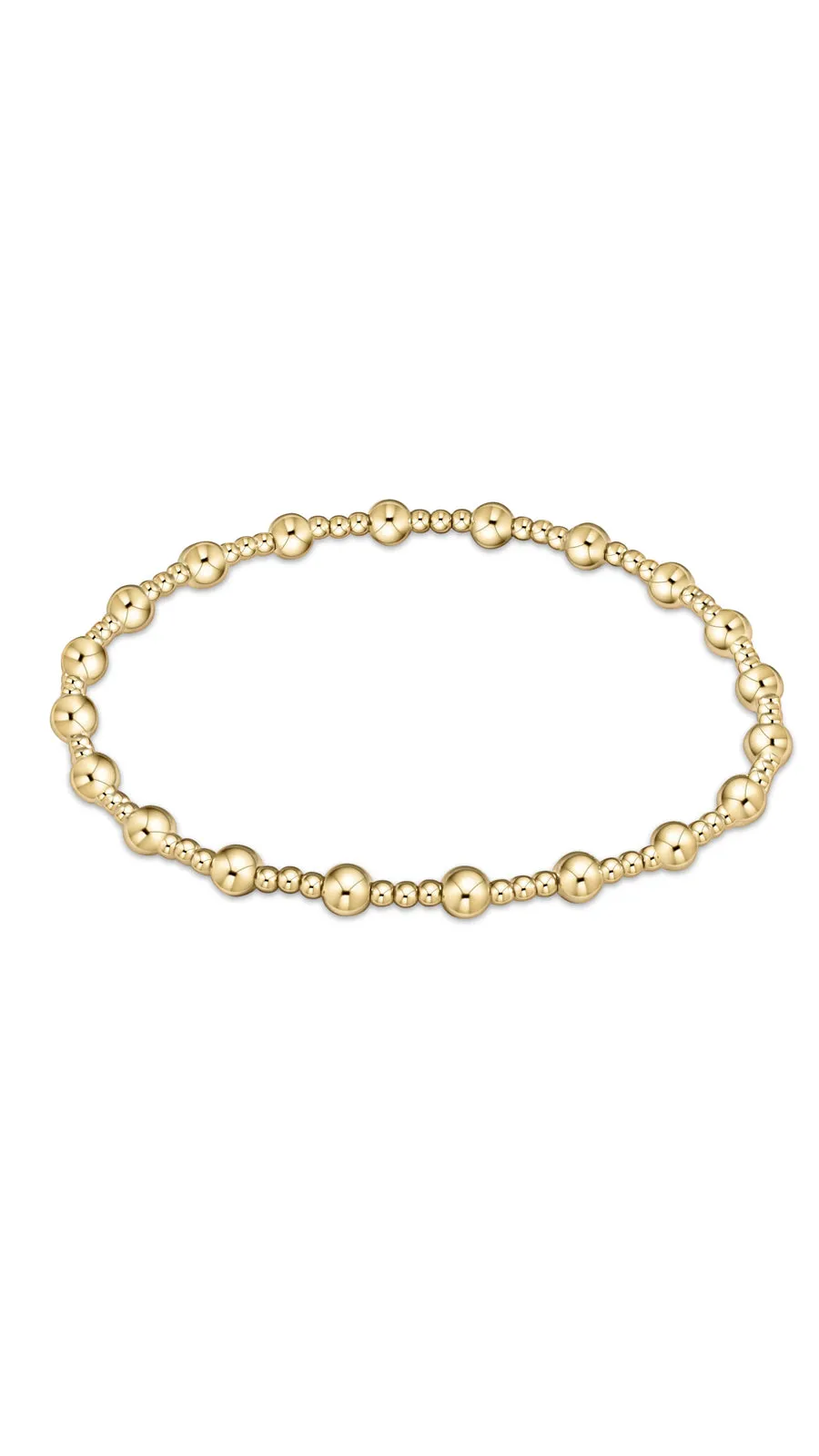 CLASSIC GOLD SINCERITY 4MM BEAD BRACELET