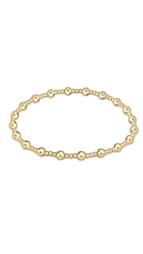 CLASSIC GOLD SINCERITY 4MM BEAD BRACELET