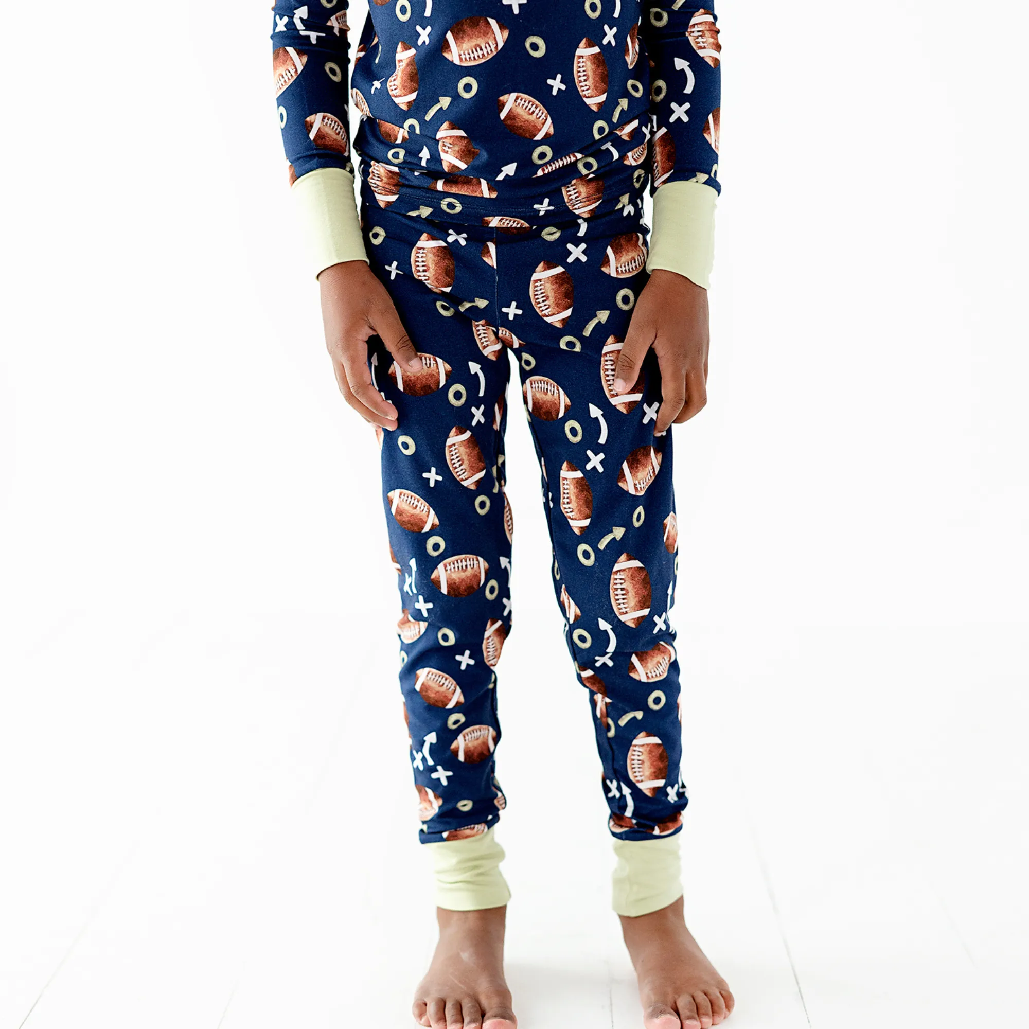 Clear Eyes, Full Hearts, Lets Snooze Football Toddler/Big Kid Pajamas