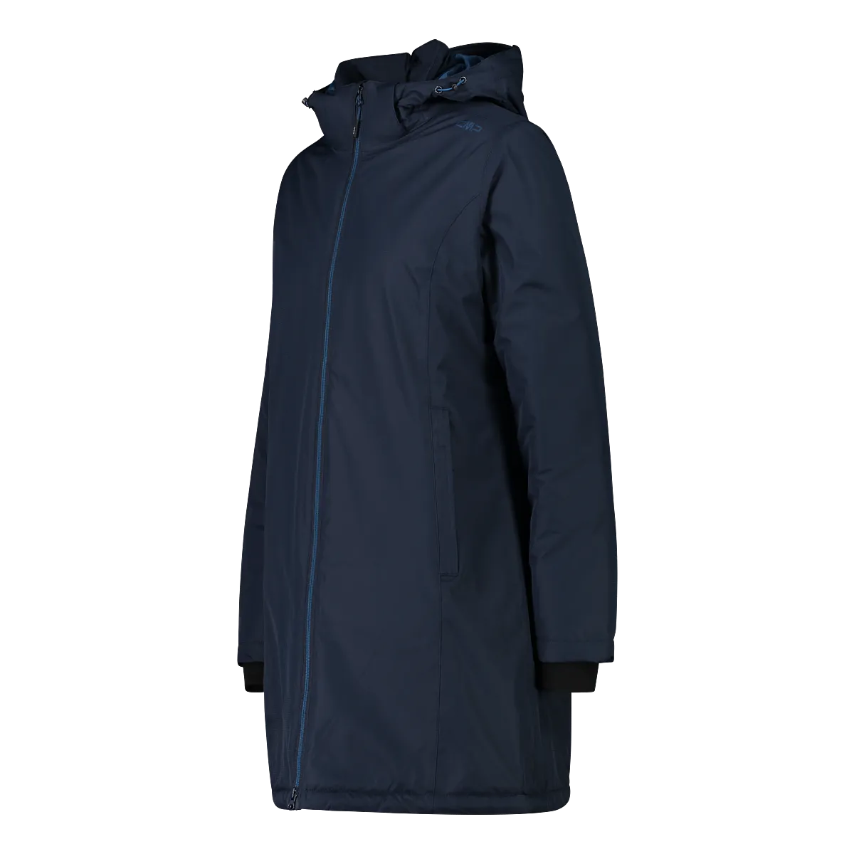 CMP Women's Waterproof Insulated Hooded Parka (Black/Blue)