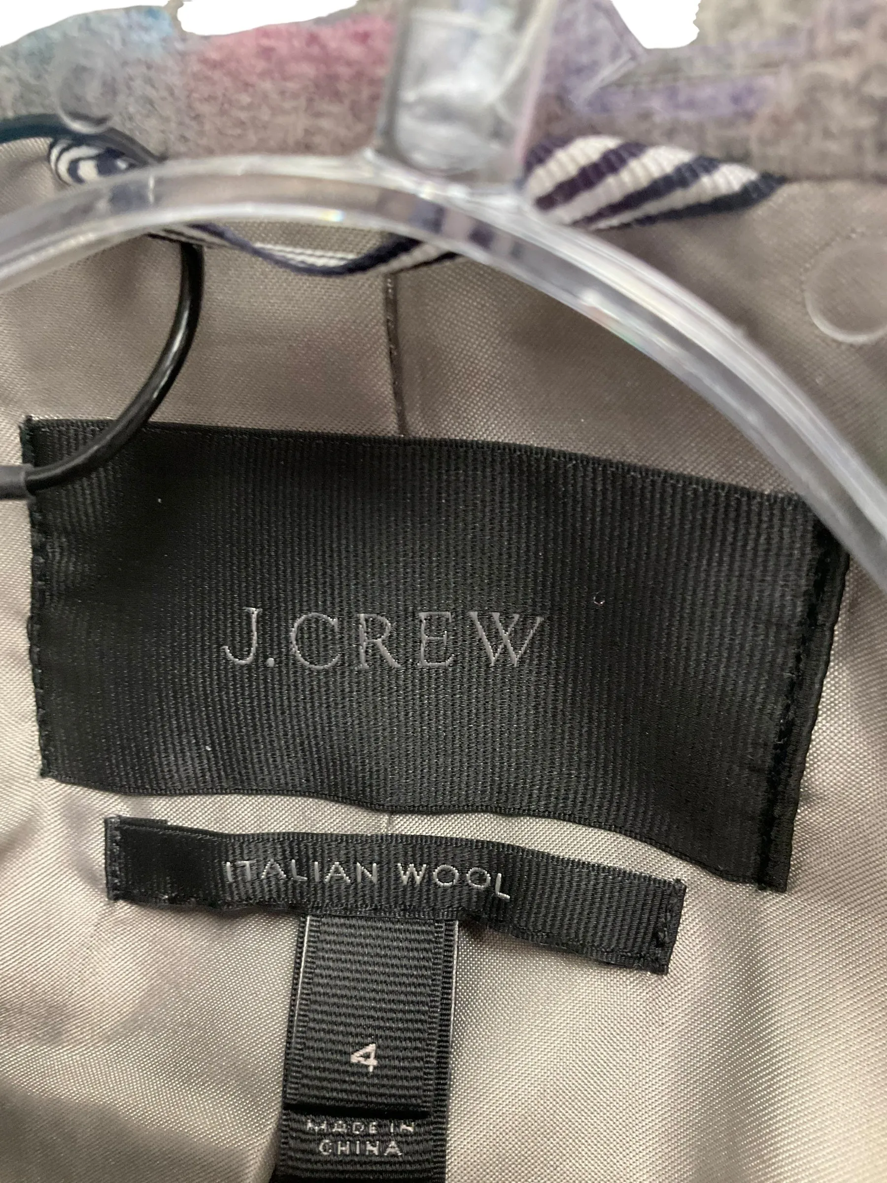 Coat Parka By J. Crew In Grey, Size: S