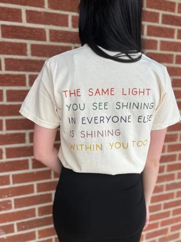 Curvy The Light Shines Within You Comfort Colors Tee (Online Exclusive)