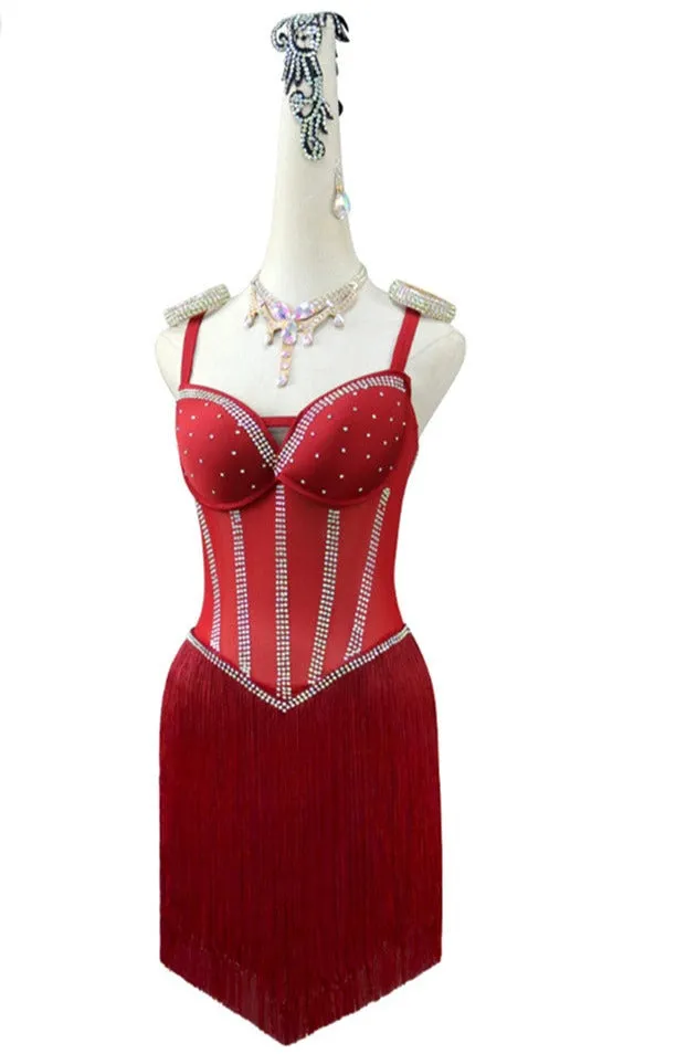 Custom Classy Latin Dance Dress | QY19