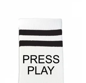 Custom Design Striped Crew Socks - Medium