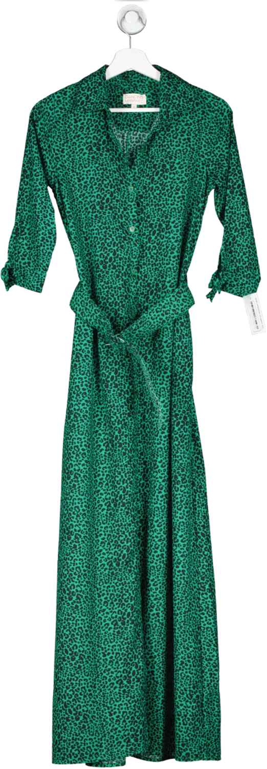 Dancing Leopard Green Dove Dress UK 8