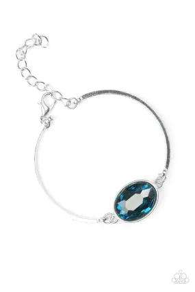 Definitely Dashing Blue Gem Bracelet - Paparazzi Accessories