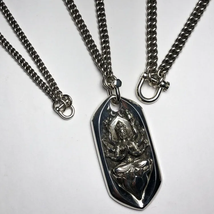 Diamond Guan Yin Amulet