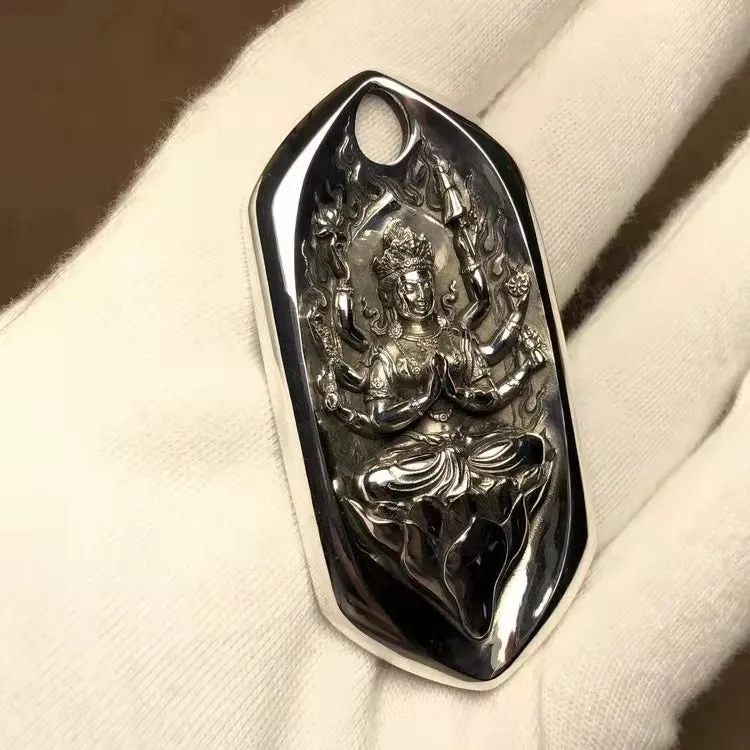 Diamond Guan Yin Amulet