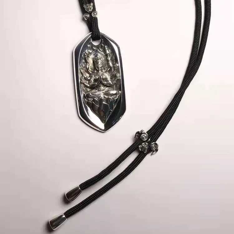 Diamond Guan Yin Amulet